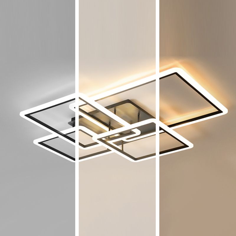 Plafonnier linéaire moderne à montage encastré, plafonnier Simple pour salle à manger