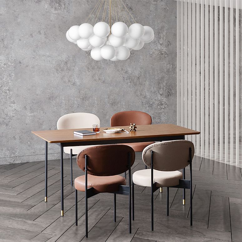 Contemporary Kitchen Dining Chair Open Back Dining Side Chair