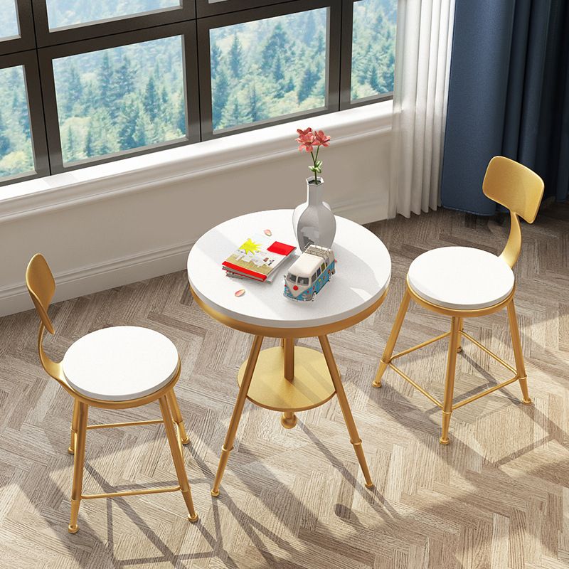 Glam Armless Kitchen Dining Side Chair Open Back Dining Side Chair
