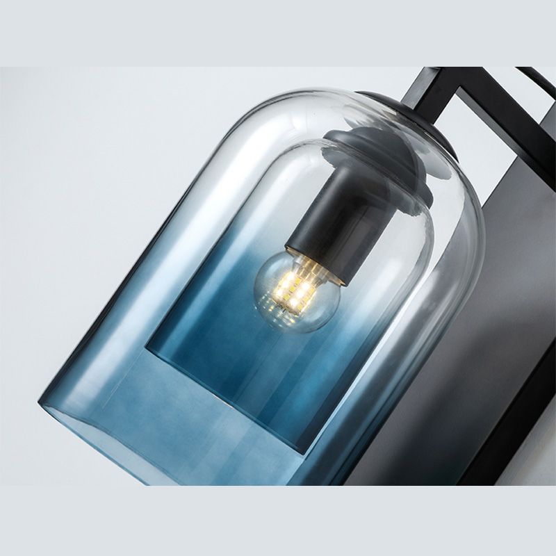 Glass Shaded Wall Sconce Lighting Simplicity Style Wall Mount Lighting for Bedroom