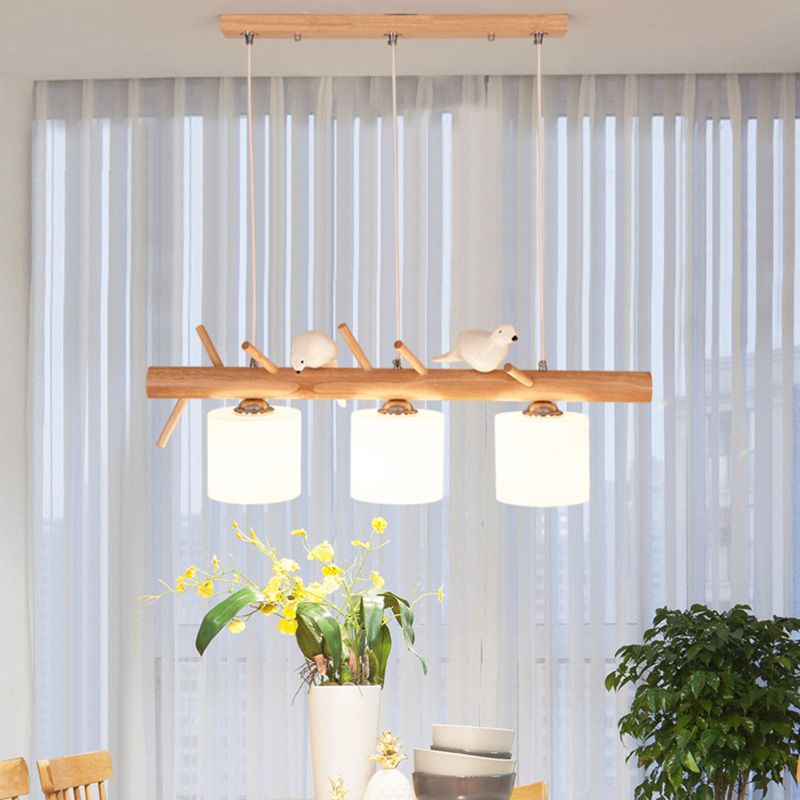 Lampada lampadina a globo Illuminazione a sospensione moderna in vetro bianco per il ristorante