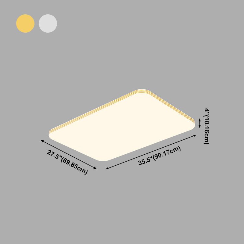 Geometrie Vorm LED-plafondlamp Modern acryl 1-lichts inbouw voor woonkamer