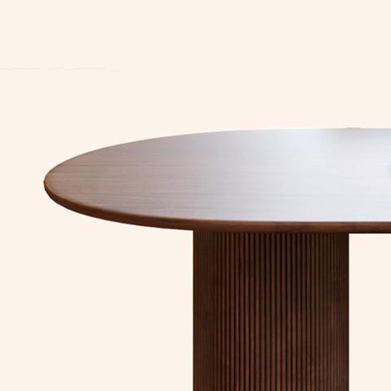Free Form Wood Dining Table Pinewood Table Contemporary with 3 Legs