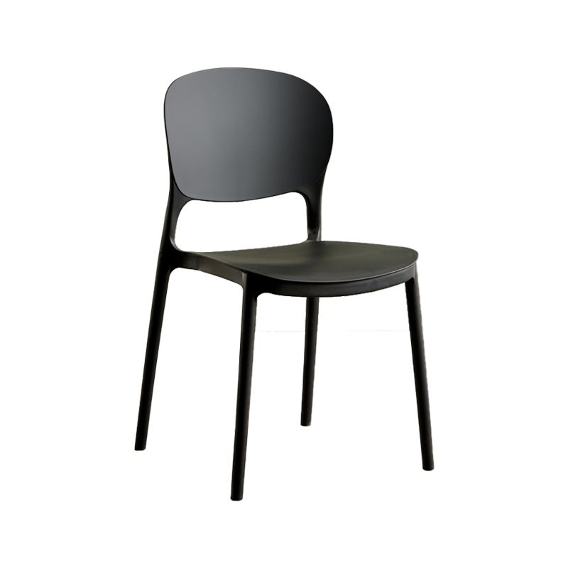 Chaise latérale arrière ouverte en plastique moderne 32" H dinant la chaise latérale pour le restaurant