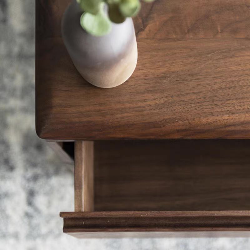 Rectangle Bunching Tables Solid Wood Coffee or End Table with Drawer