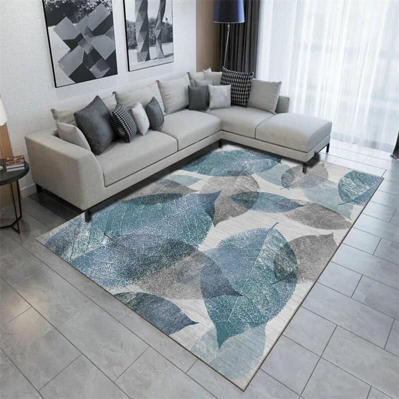 Multi Color Contemporary Rug Synthetics Abstract Geometry Carpet Non-Slip Stain Resistant Washable Rug for Sitting Room