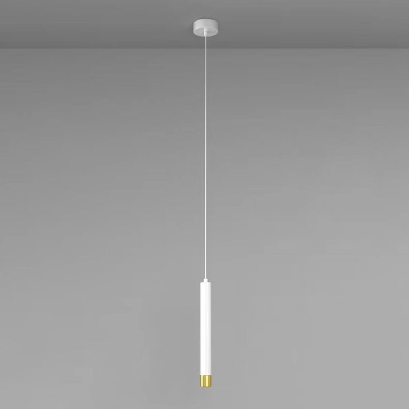 Forma in metallo a forma di cilindro Luci a sospensione Modern Style Apparecchi di illuminazione a sospensione