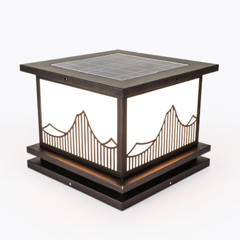 Creative Pillar Light Modern LED Solar Lighting Fixture for Backyard