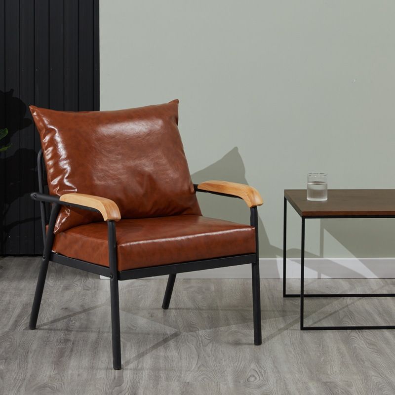 Solid Color Living Room Armchair Arms Included Accent Armchair