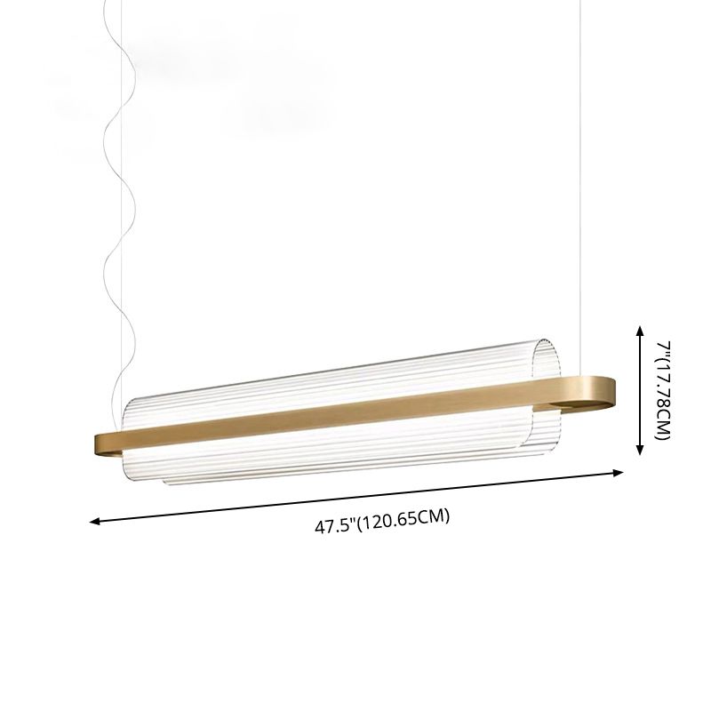 Curl Hanging Island Lights Ultra-Contemporary Acrylic Chandelier Lighting Fixtures for Restaurant