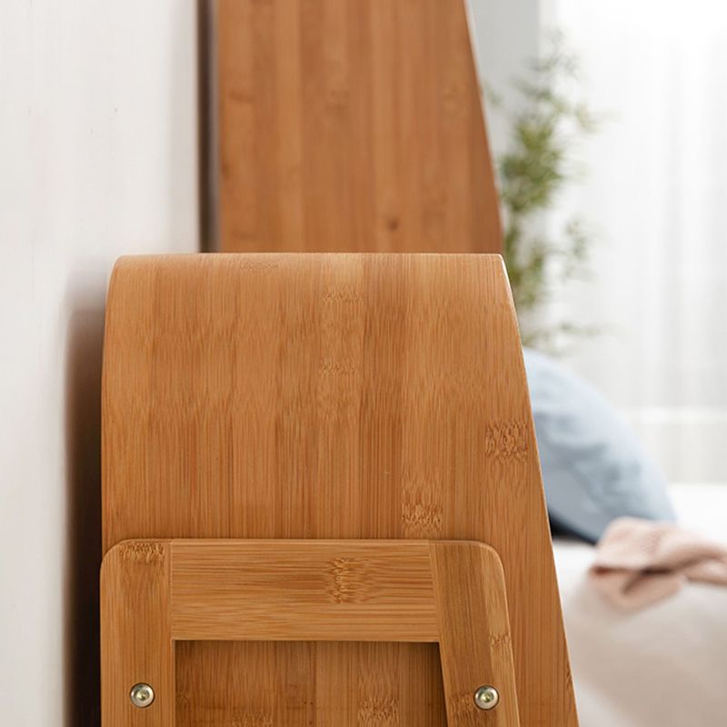 Vertical Contemporary Bamboo Bookcase Closed Back Bookshelf for Home