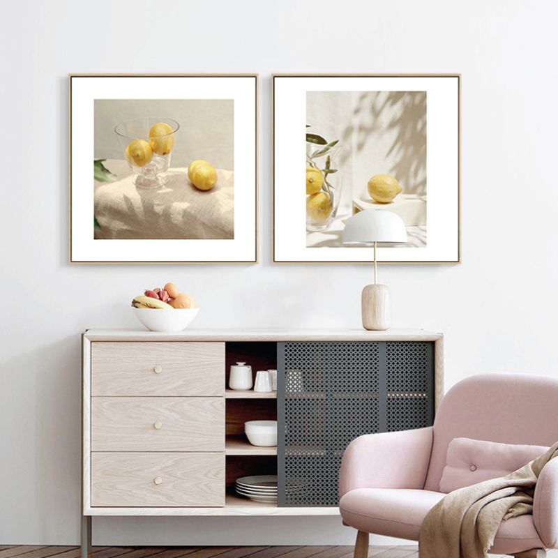 Photograph Still Life Wall Art Pastel Color Canvas Print Wall Decor, Textured Surface