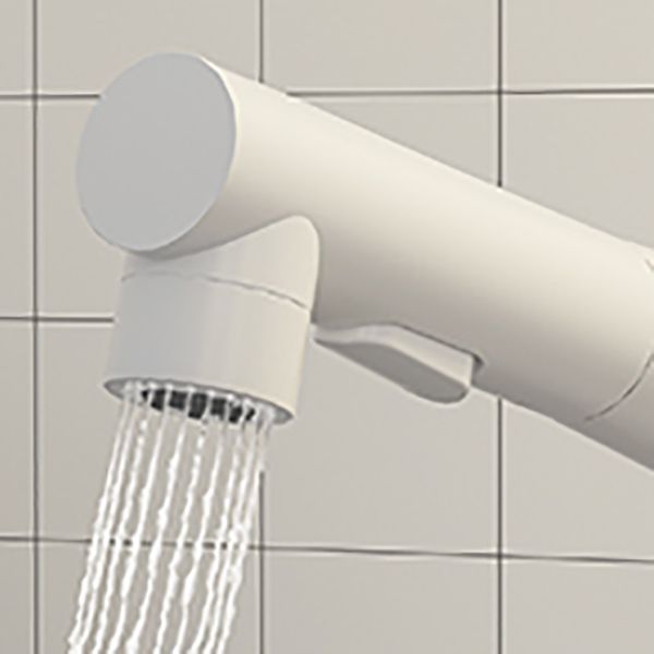 Contemporary Vessel Sink Faucet Single Handle with Pull down Sprayer