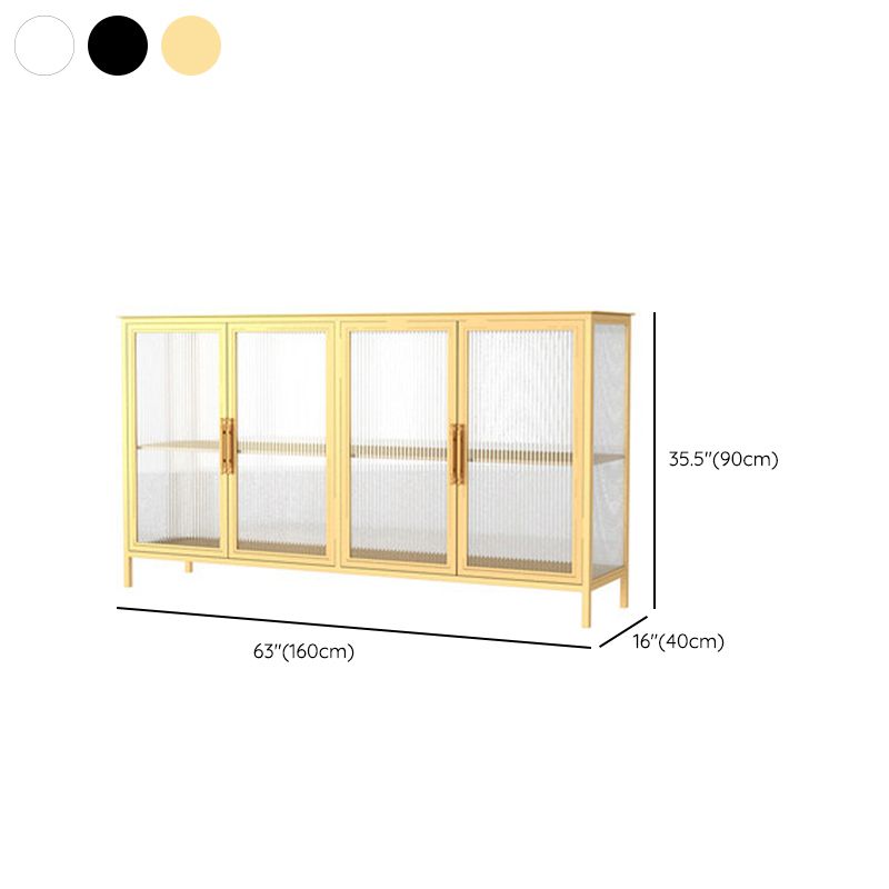 Glass Door Display Cabinet Industrial Storage Cabinet for Living Room