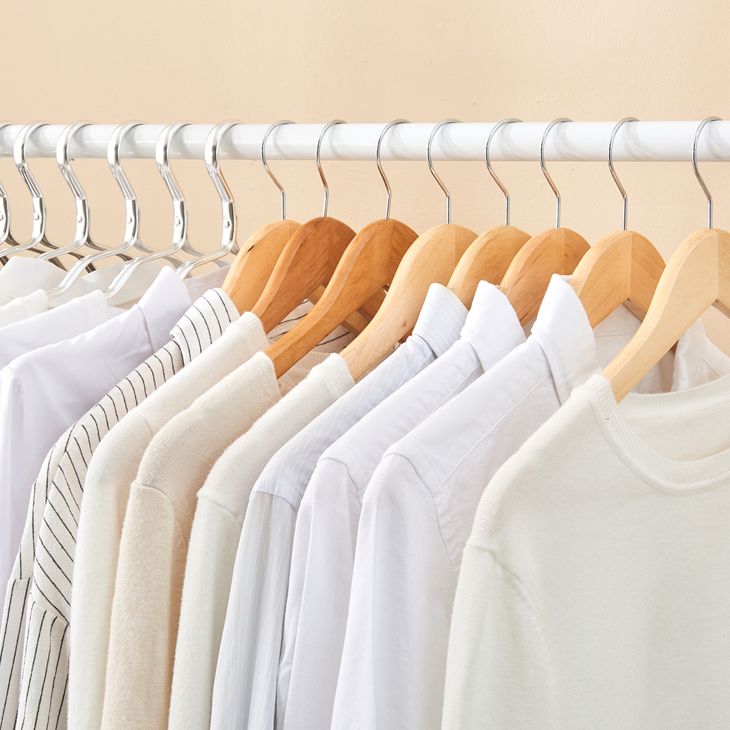 Stainless Steel Open Armoire Contemporary Style Cabinet with Clothing Rod