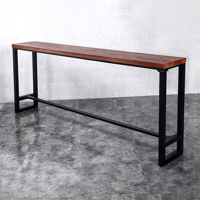 Industrial Rectangle Wood Counter Table 1/6/11 Pieces Bar Table Set for Cafe