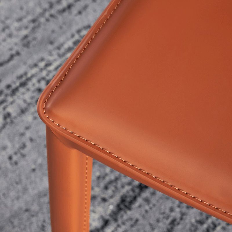 Contemporary Dining Metal Chair Armless Side Chairs for Kitchen