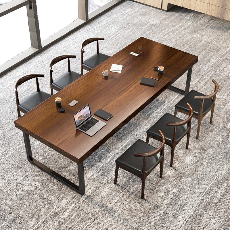 Pine Solid Wood Dining Table Rectangle Dining Table for Kitchen