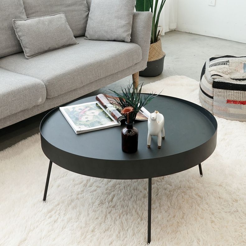 Geometric Metal Coffee Table Modern 4 Legs 15.7''/23.6''/31.5'' Cocktail Table