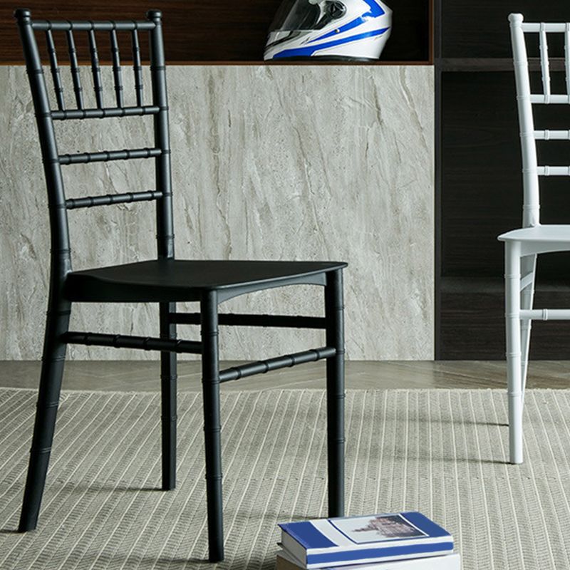 Glam Kitchen Armless Dining Side Chairs Stacking Side Chairs