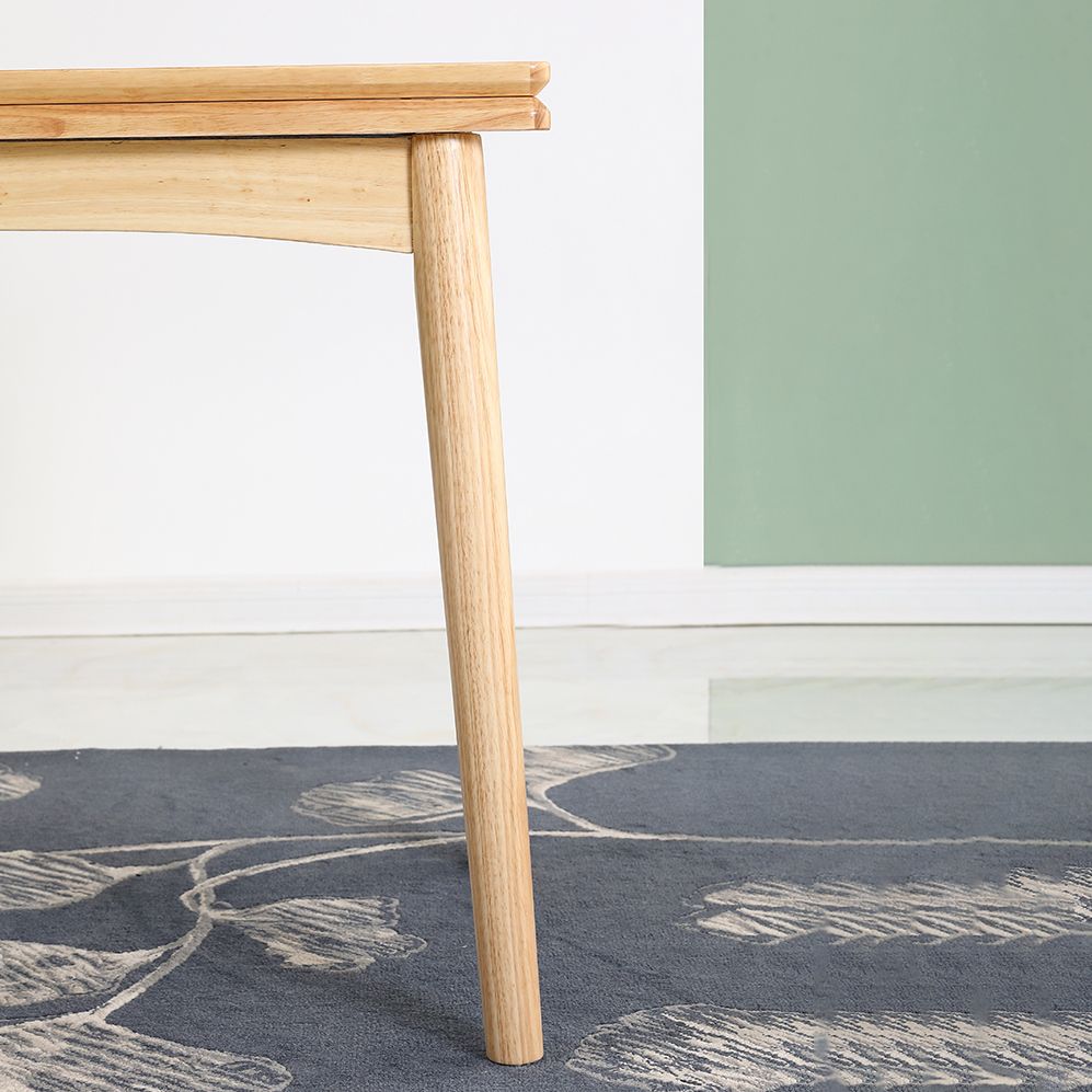 Moderne Massivholz Esszimmer Set mit rechteckt tisch raumsparendem Design Esstischmöbel