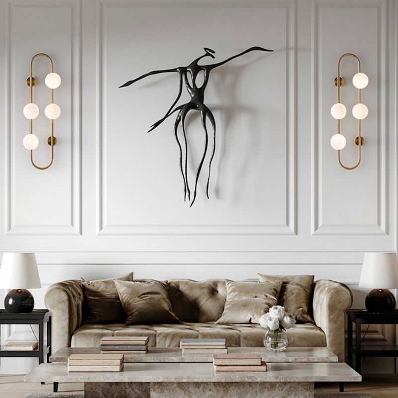 4 Light Unique Shape Wall Light Fixture Modern Wall Mounted Lighting for Living Room