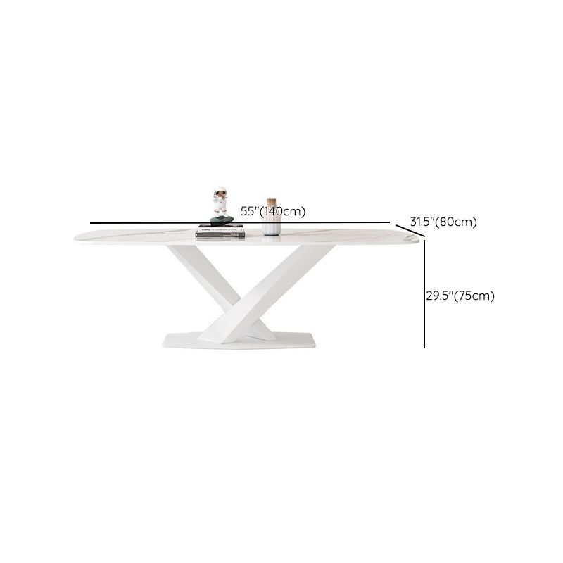 Modern 1/2/3/5 Pieces Dining Set Rectangle Stone Dining Table for Dining Room