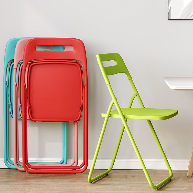 Chaise d'intérieur et d'extérieur moderne en métal, chaise d'appoint pliante à dossier ouvert pour la maison