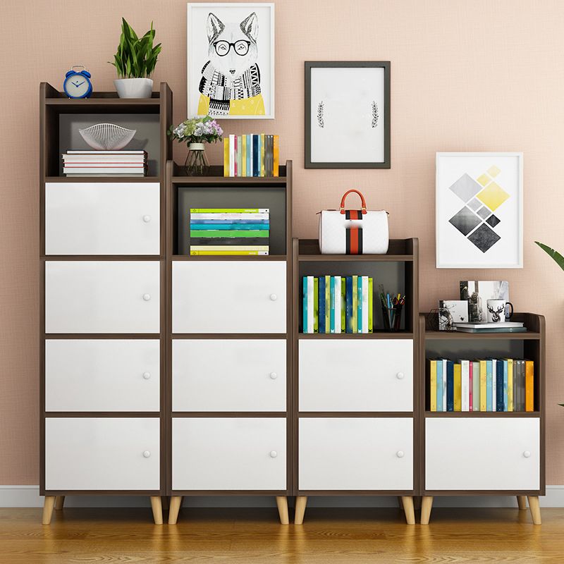 Scratch Resistant Rectangle Accent Cabinet 9.84" Wide Contemporary Wooden Cabinet