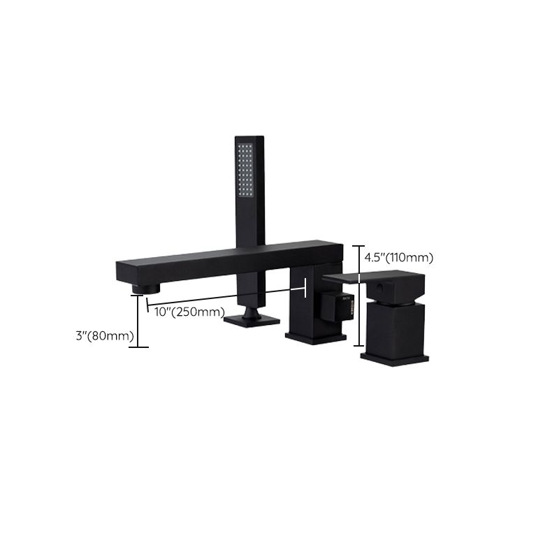 Contemporary Bath Faucet Trim Brass Low Arc Bath Faucet Trim