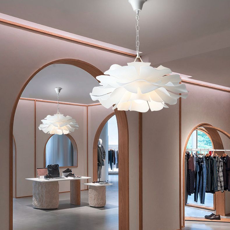 Nordic Style Flower Pendant Ceiling Light Acrylic Up and Down Lighting Hanging Light for Bedroom