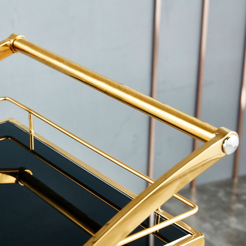 33.86" High Contemporary Prep Table Rolling Metal Prep Table for Kitchen
