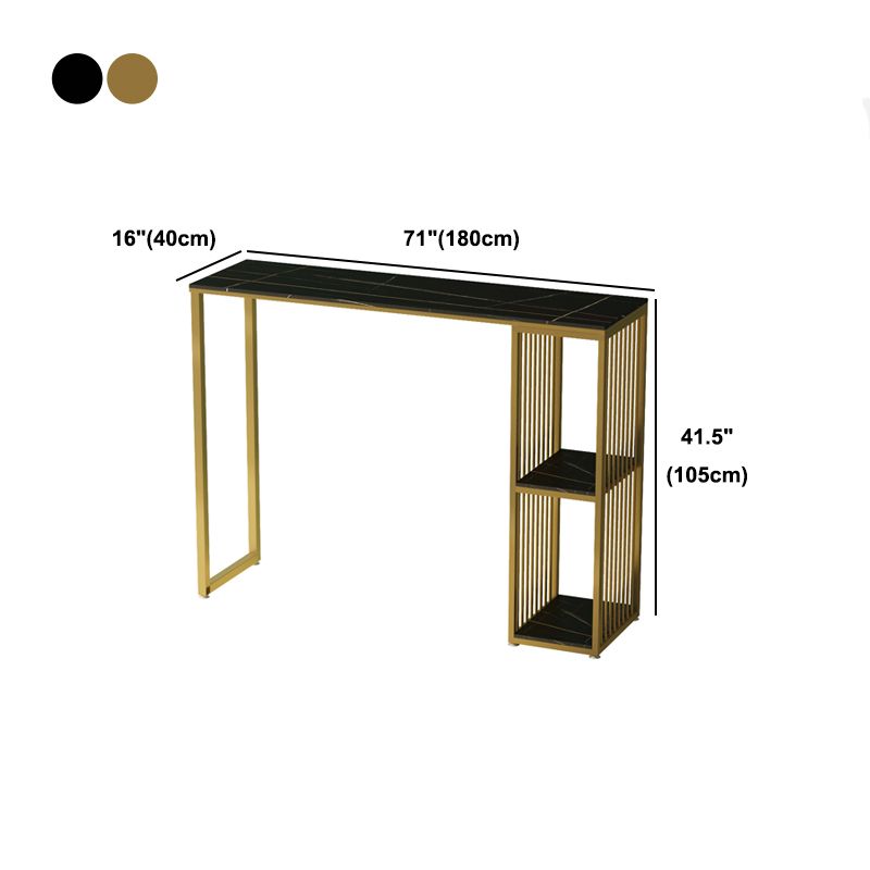 Contemporary Style Dining Bar Counter Table Rectangle Table for Kitchen