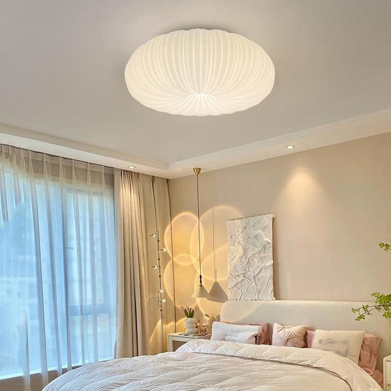 Single Contemporary White Flush Mount Lighting LED Acrylic Ceiling Light for Foyer
