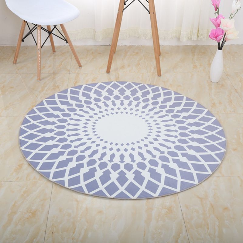 Yellow Modern Rug Polyester Sunflower Rug Washable Area Rug for Home Decor