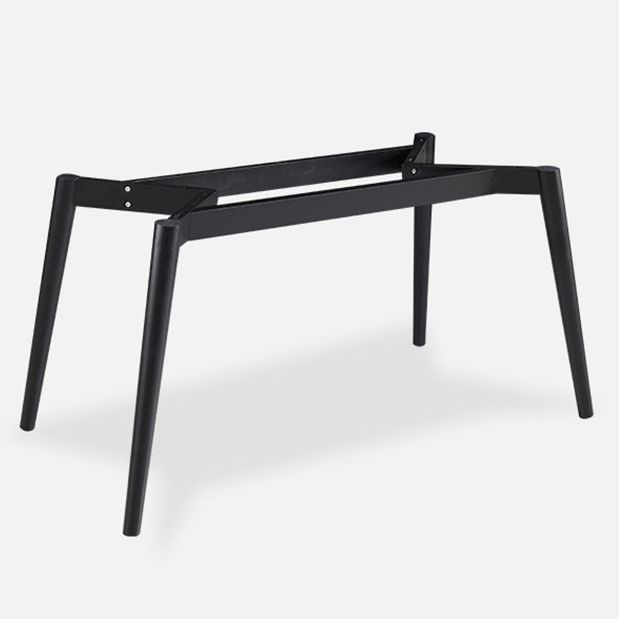 Sintered Stone Dining Table Simplicity Style 4 Legs Carbon Steel Base Rectangle Table for Home