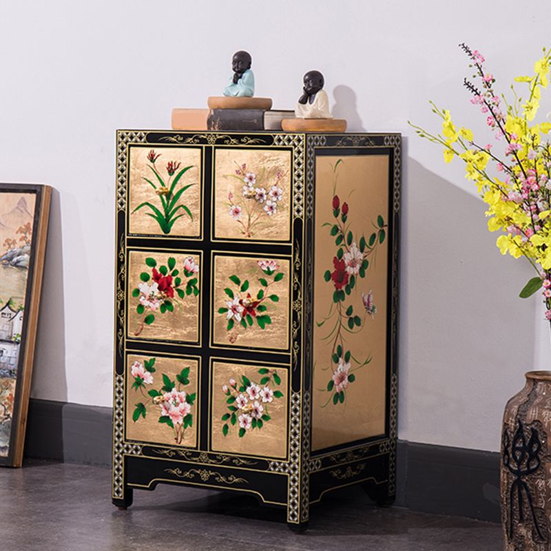 Contemporary Glam Double Dresser Birch Vertical Storage Chest Dresser for Bedroom