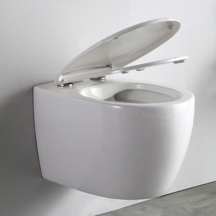 Contemporary All-In-One Flush Toilet Wall Mount Porcelain Urine Toilet