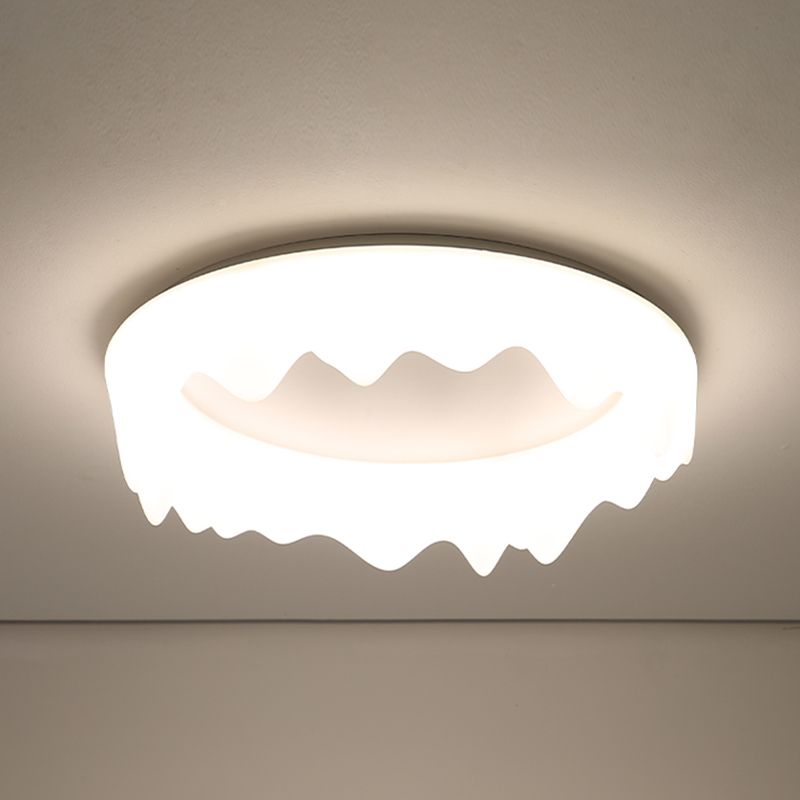 Crown Living Room Ceiling Light Fixture Metal LED Nordic Ceiling Mount Lamp Fixture