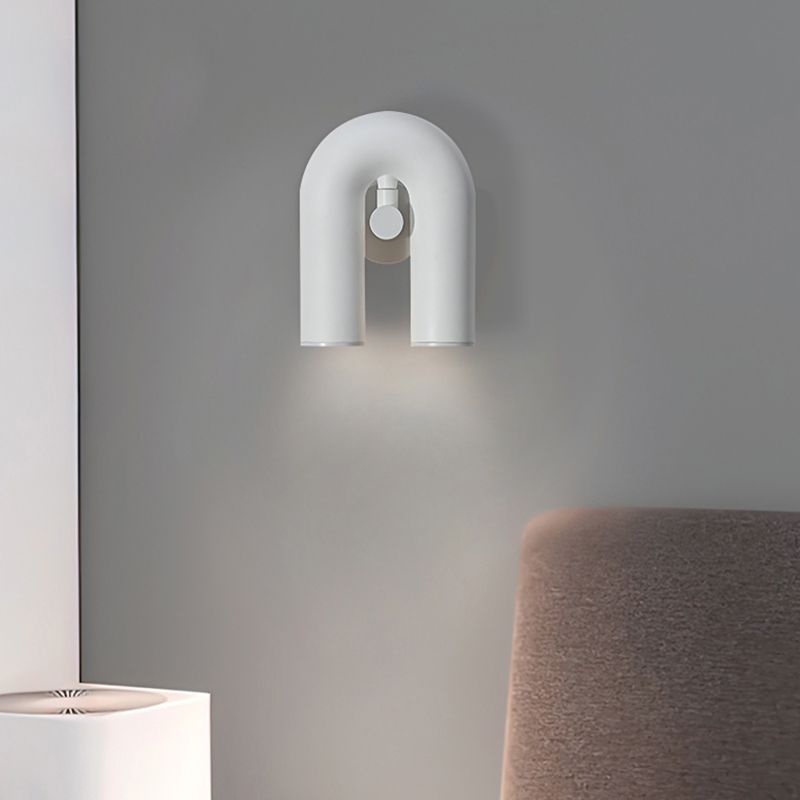 2-Light Geometric Wall Mount Light Modern Style Resin Wall Mount Lighting