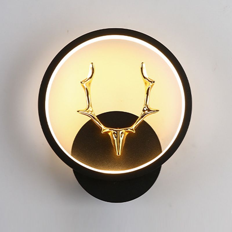 Application murale noire moderniste LED simple LED simple Mur Mur