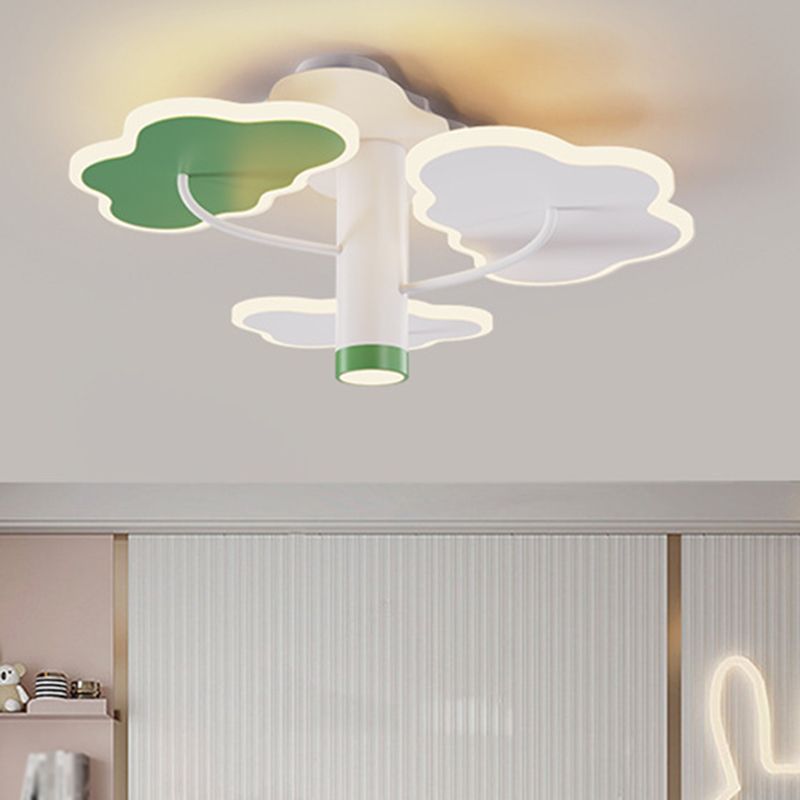Modern Children Ceiling Light LED Ceiling Mount Light with Acrylic Shade for Kid's Room