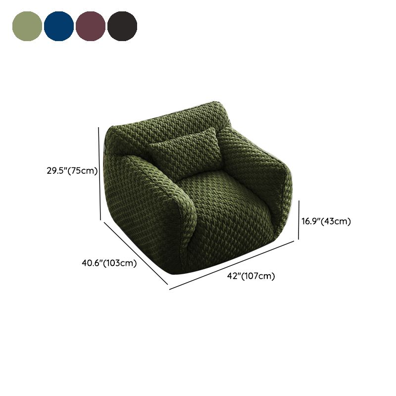 Polyester Twill Side Chair Arms Included Lounge Chair for Living Room