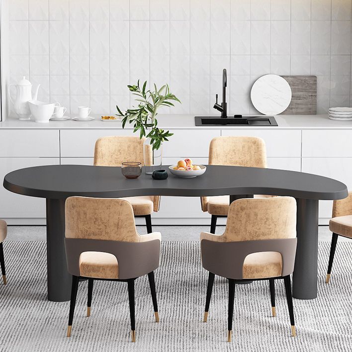 Nordic Solid Wood Table for Restaurant Unique Shape Table with 4 Legs