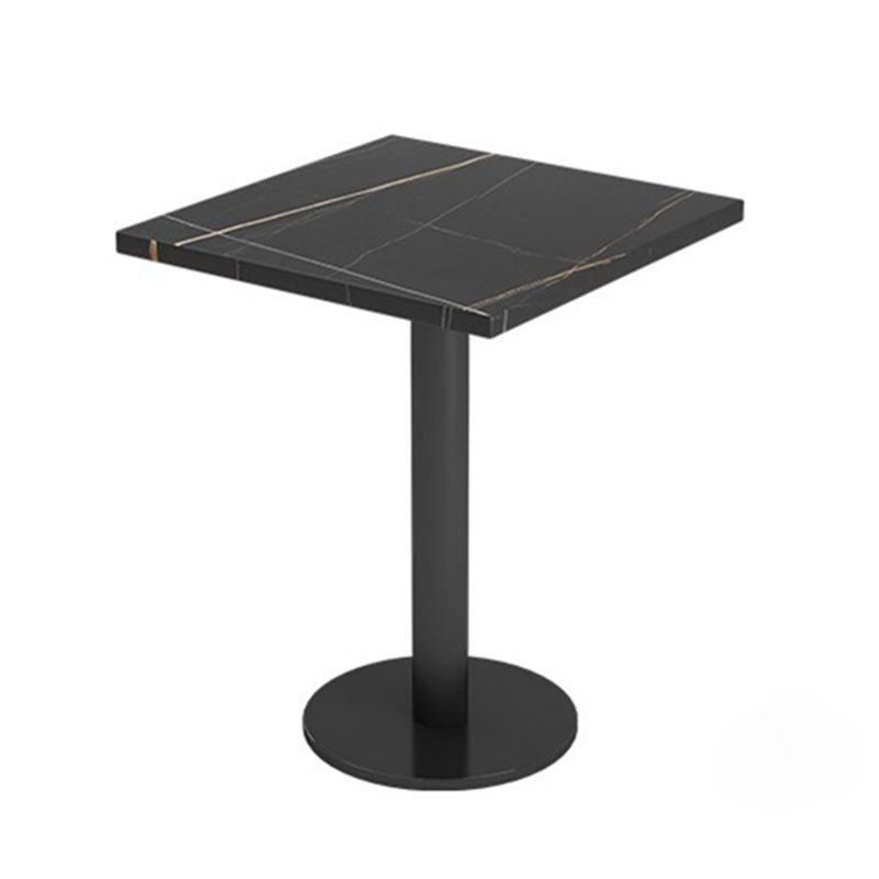 Stile industriale Sinterizzato Stone Stone Sala Tavolo da cucina Black Tavolo con cornice nera
