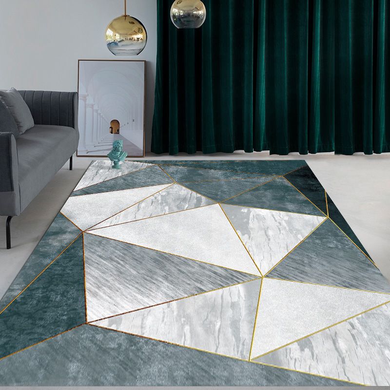 Gorgeous Rug Polyester Graphic Rug Stain Resistant Rug for Home Decor