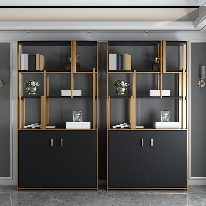 Glam Shelf Bookcase Open Back Metal Bookcase for Home Office