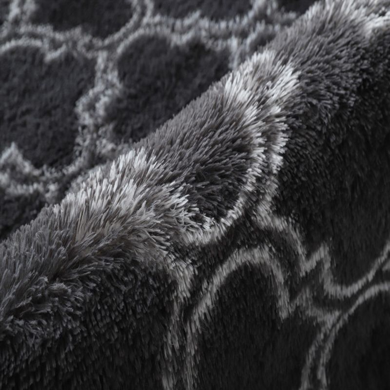 Relaxing Geometry Rug Multi Colored Modern Rug Shaggy Machine Washable Stain Resistant Non-Slip Backing Rug for Home