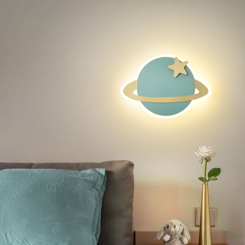 Wall Sconce Lighting Modern LED Metal Wall Mounted Light for Kids Bedroom