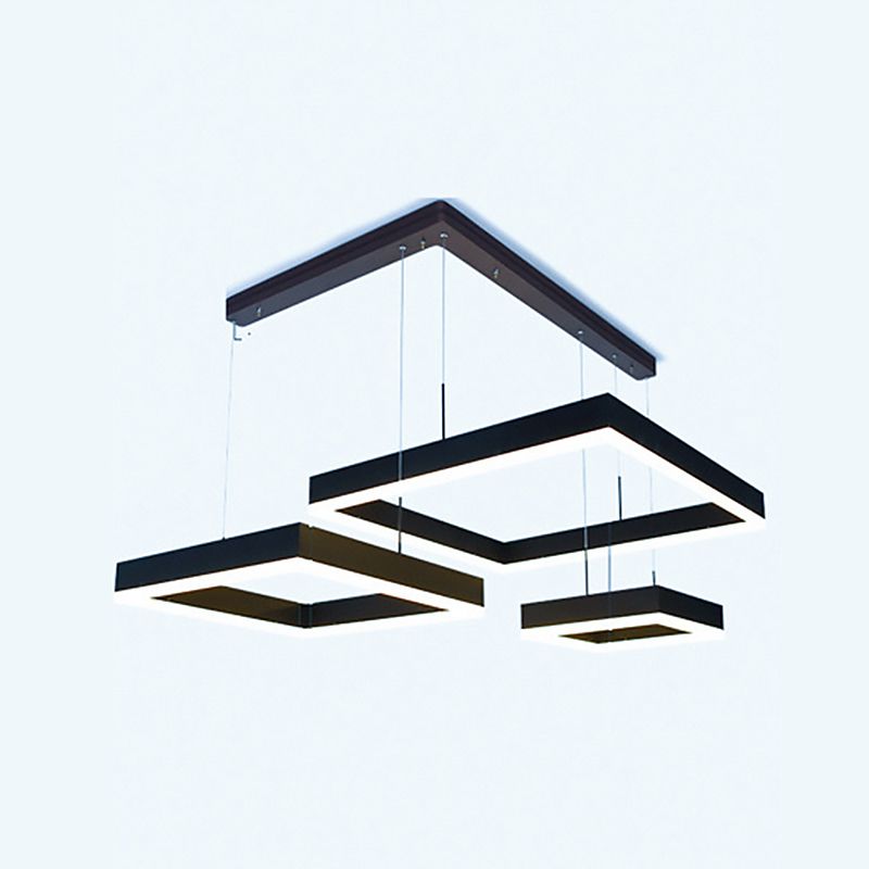 Funzione illuminazione del lampadario in metallo ciondolo per soggiorno moderno per soggiorno